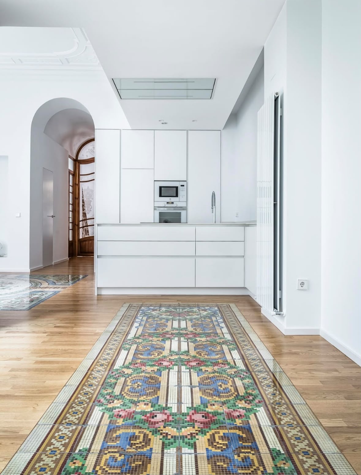 Cocina en color blanco